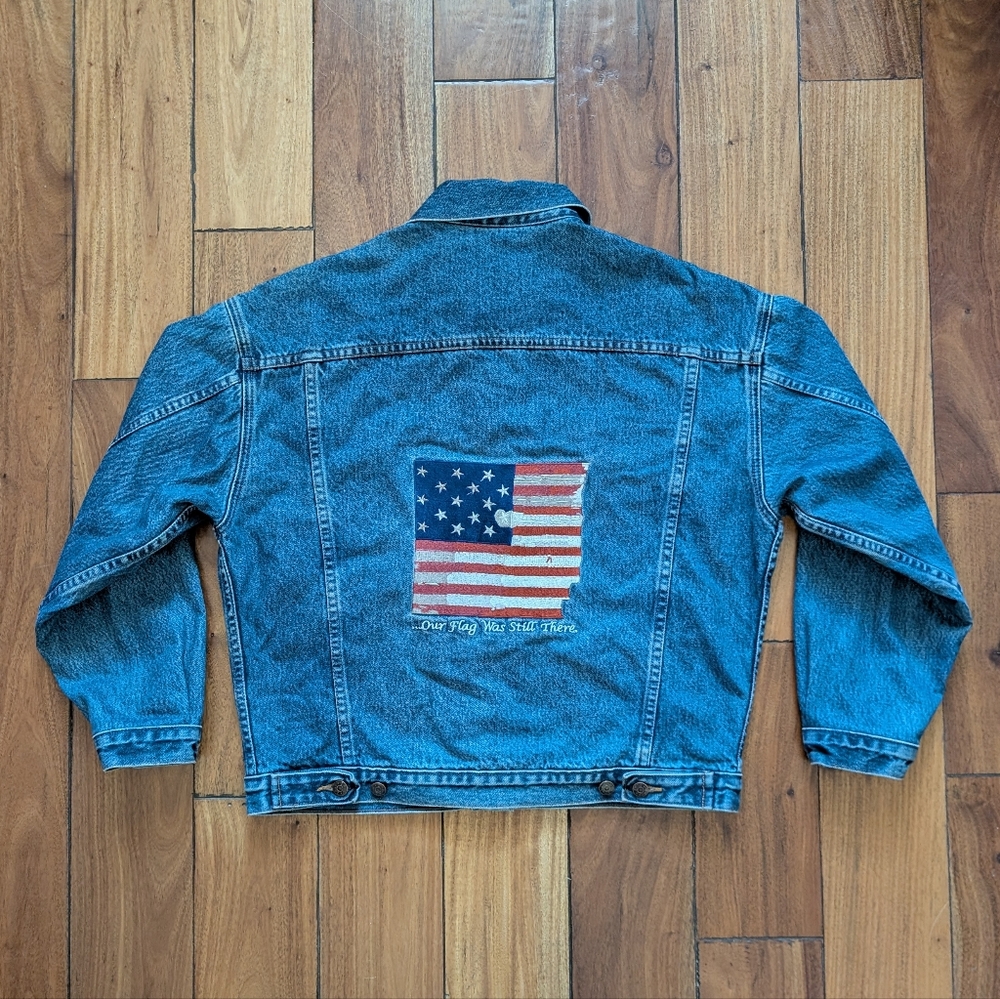 Imus Vintage Embroidered Denim Jacket (M)
